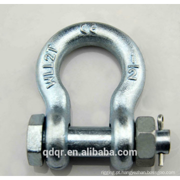 A gota forjou segurança parafuso Bow Shackle - Qingdao aparelhamento